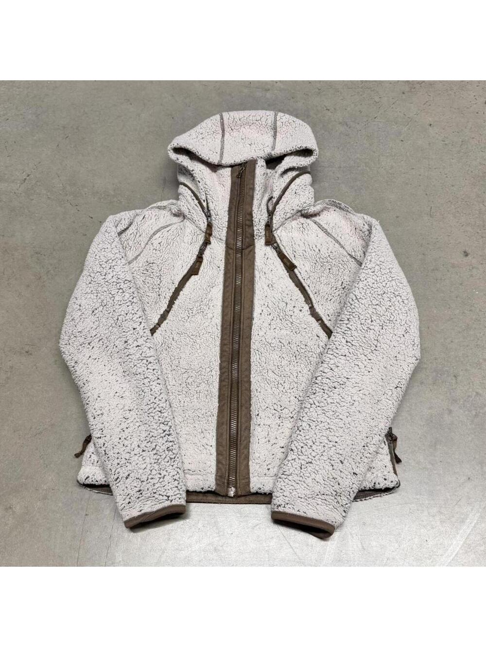 MSRP $189 Oatmeal KÜHL Flight Jacket Sherpa Fluffy Cozy Full Zip Up Hoodie